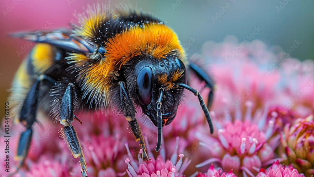 Bumblebee on the Flower. Wildlife. Bumblebee on the Flower. Wildlife.