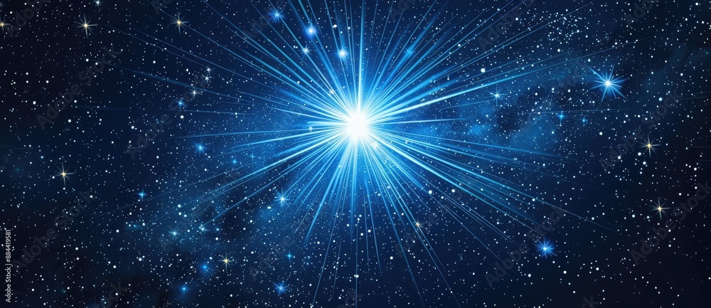 Bright Starburst in a Night Sky Bright Starburst in a Night Sky