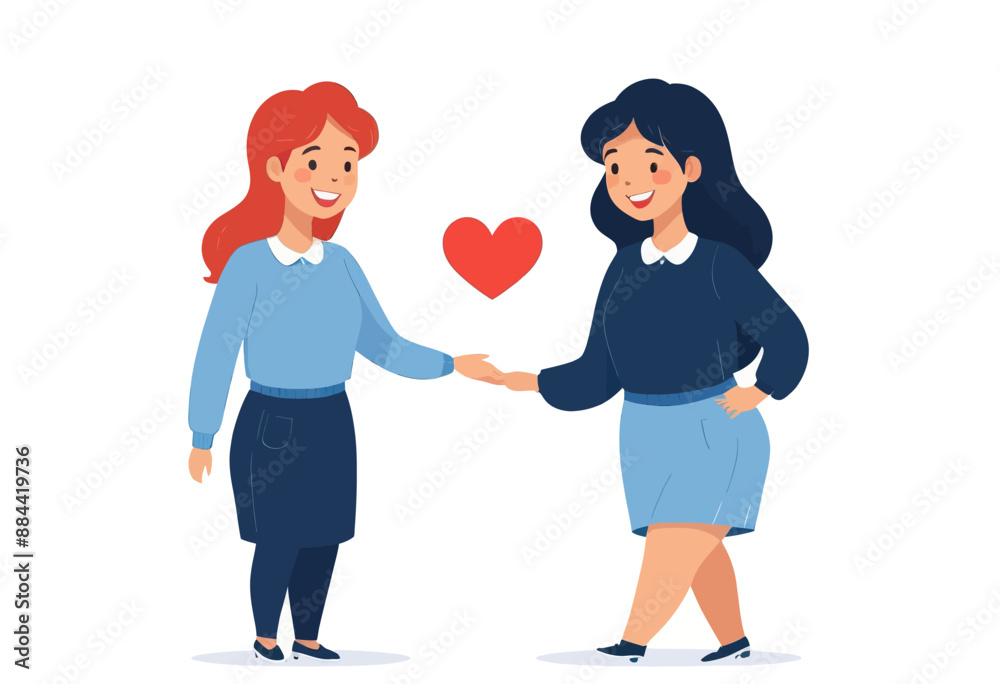 Friendly Hug Between Two Women Friendly Hug Between Two Women