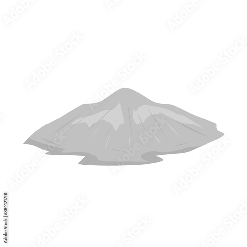 Pile Of Cement Powder Illustration