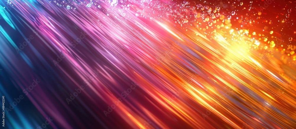 Abstract Light Streaks with Warm Colors