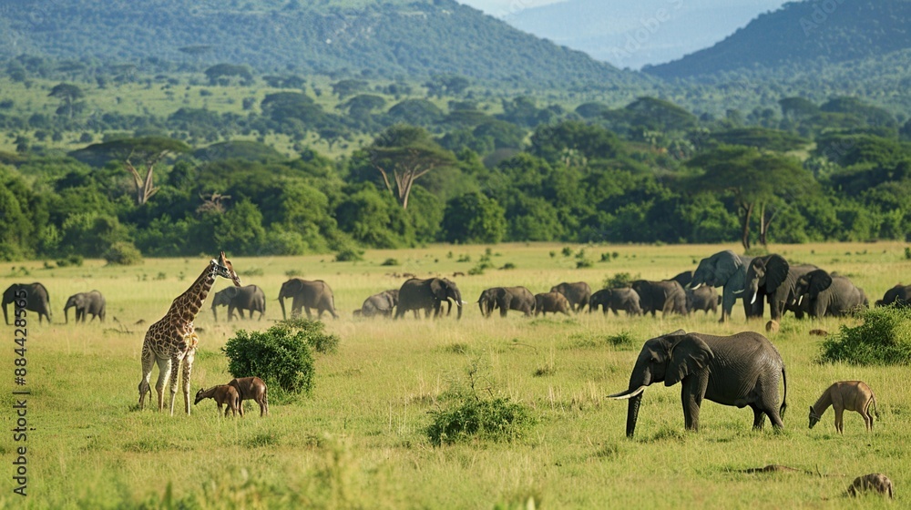 Fototapeta premium African Savanna Wildlife