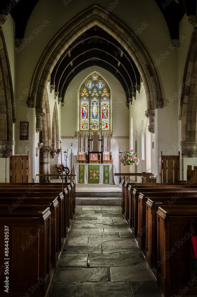 Fototapeta premium All Saints Church - Hovingham - English Church - North Yorkshire
