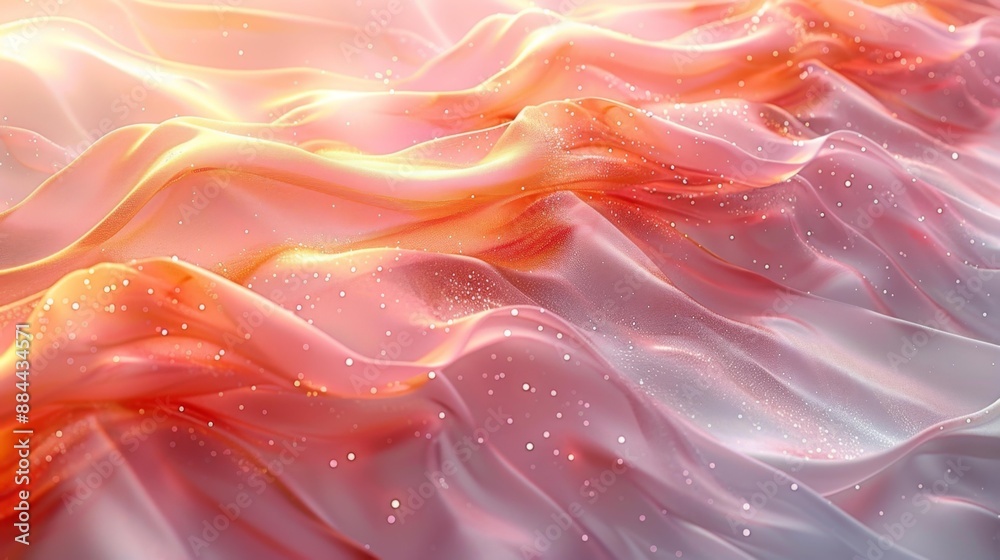 Obraz premium Translucent fabric with soft glowing light - generative ai