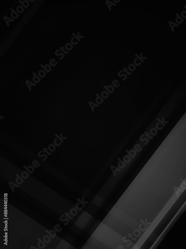 Black gray color geometric abstract background overlap layer on dark space with diagonal lines effect decoration. Modern graphic design element stripe style for banner, flyer, card, brochure cover, or