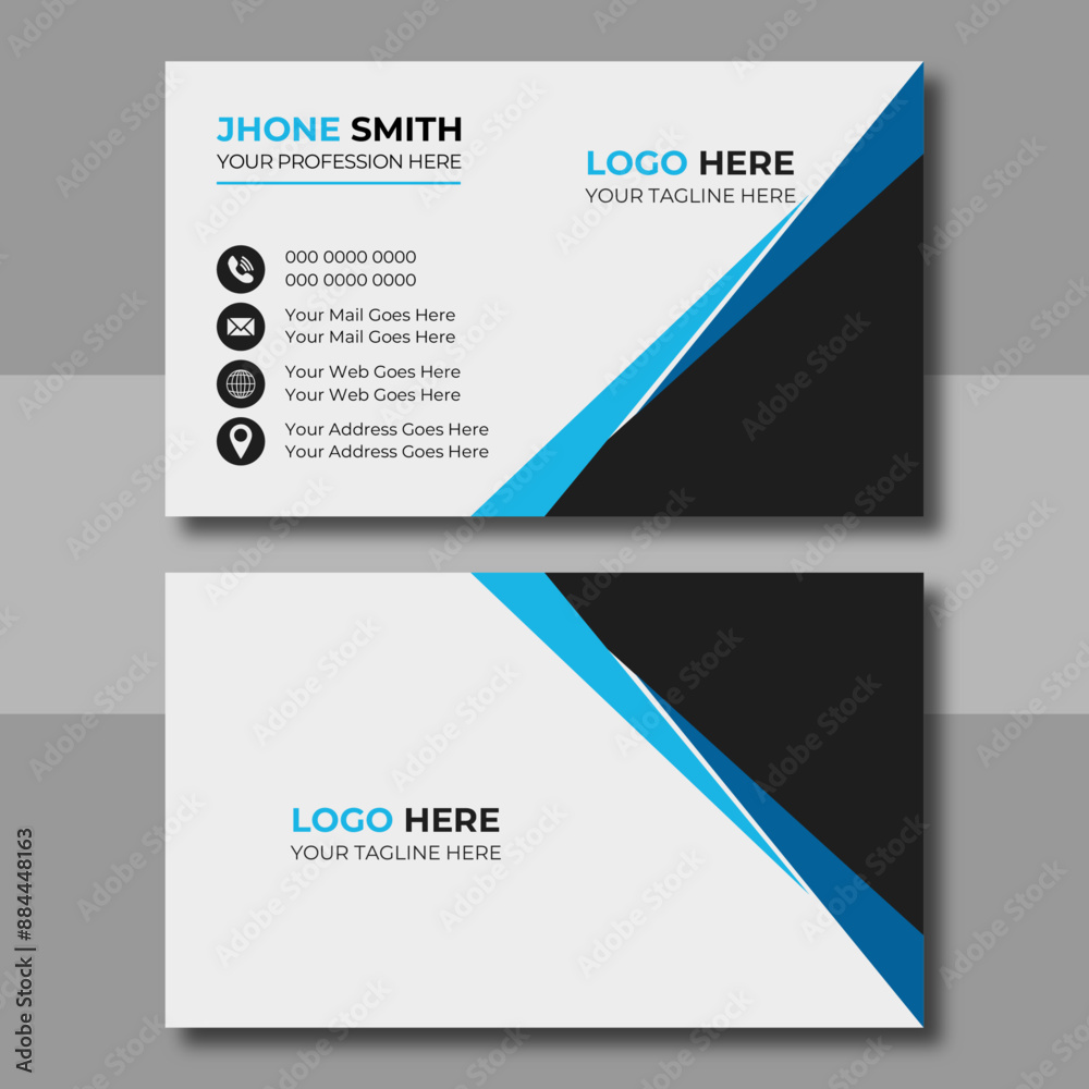 Clean professional business card template
Clean professional business card template