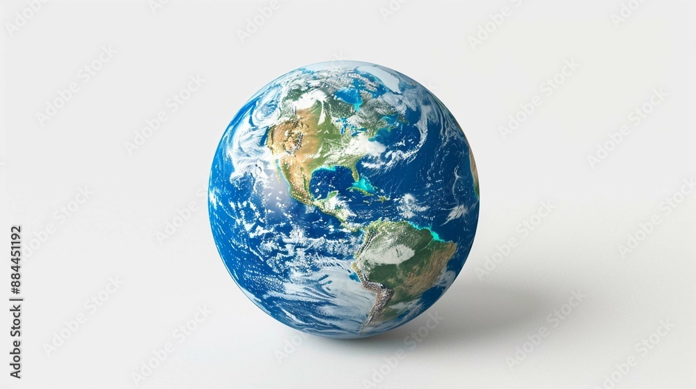 Earth globe on white background Earth globe on white background