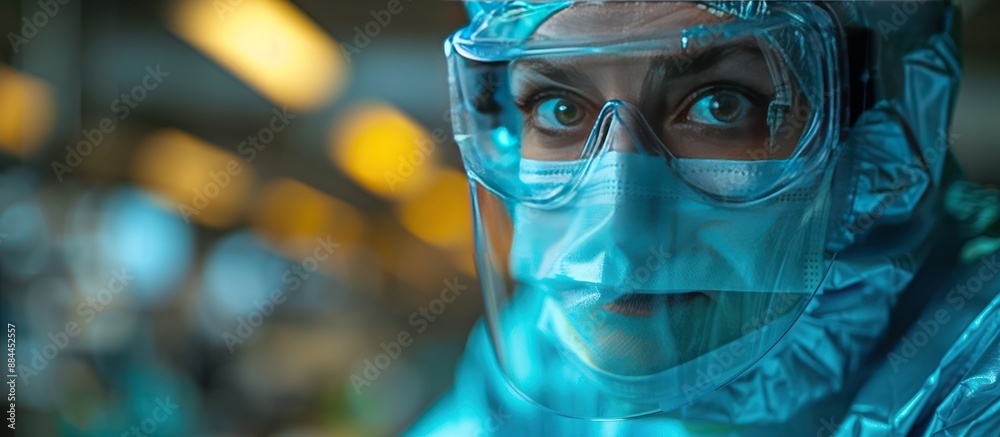 Close-Up Portrait of a Doctor in Protective Gear