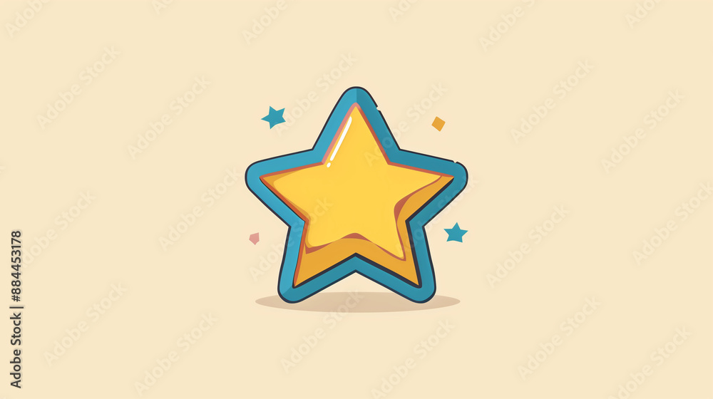 A simple star icon , minimalistic vector clip art icons A simple star icon , minimalistic vector clip art icons
