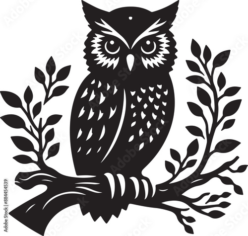 Owl Silhouette High Quality Wildlife Vector Illustrations for Creative Designs