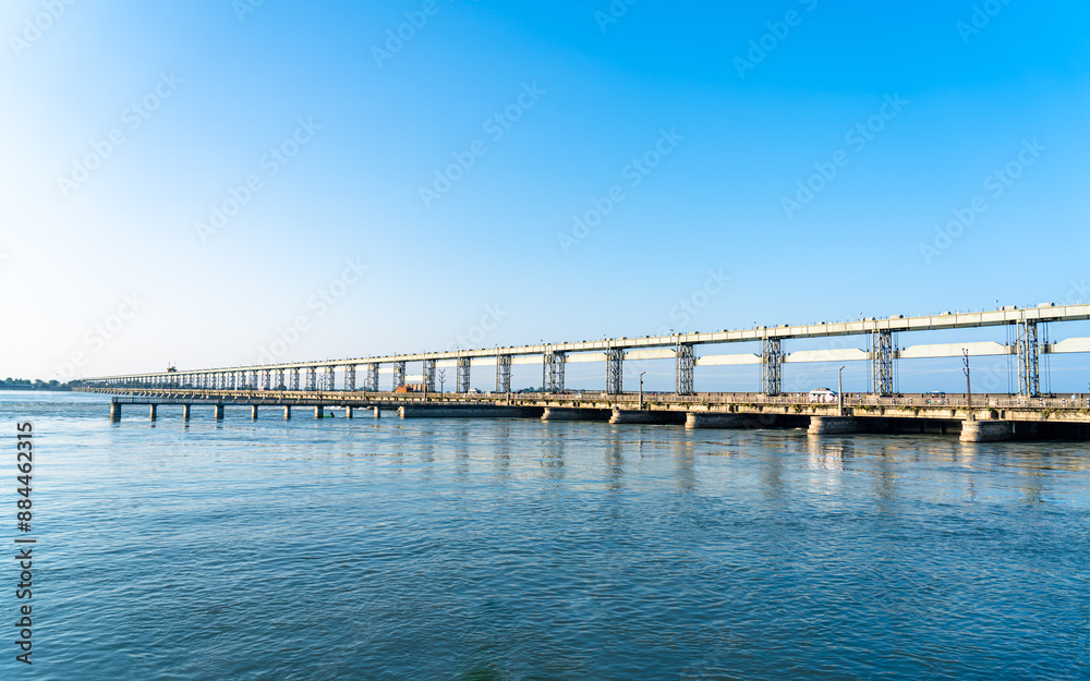 Landscape view of Koshi bridge in Nepal. Landscape view of Koshi bridge in Nepal.