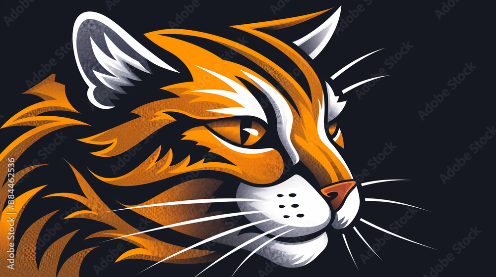 tiger head vector