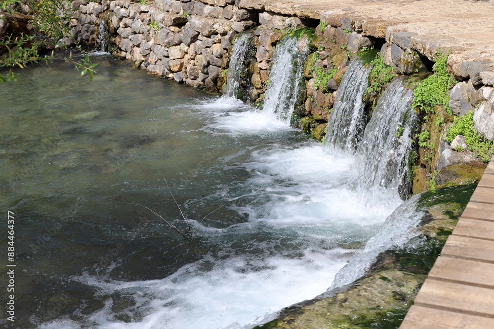 Banias Israel 05 02 2024 . Banias is an ancient temple and fortress of ...