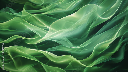 abstract green wave background, green waves