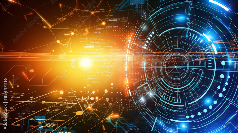 Obraz premium modern technology background