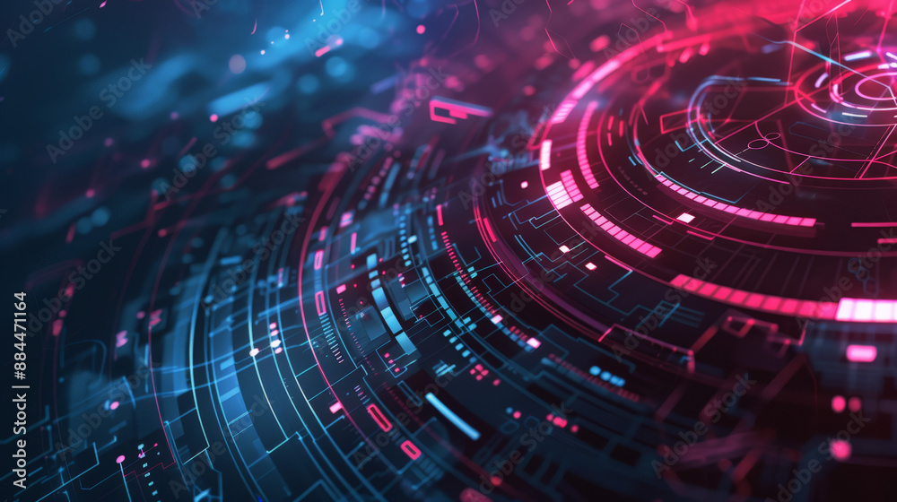 Obraz premium modern technology background