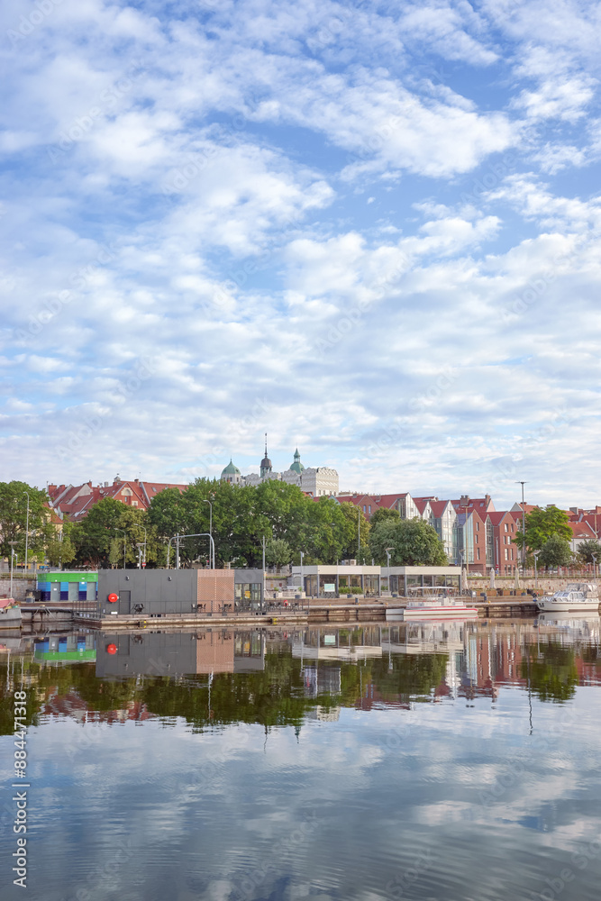 Szczecin waterfront as seen from Lasztownia Island, Poland. Szczecin waterfront as seen from Lasztownia Island, Poland.