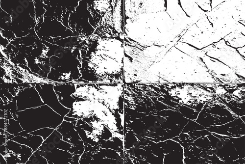 Grunge Black and White Marble Texture Background