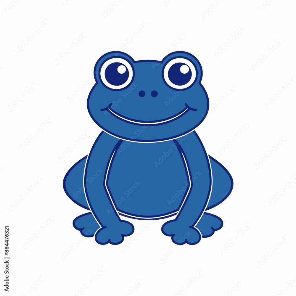 A Frog silhouette vector illustration