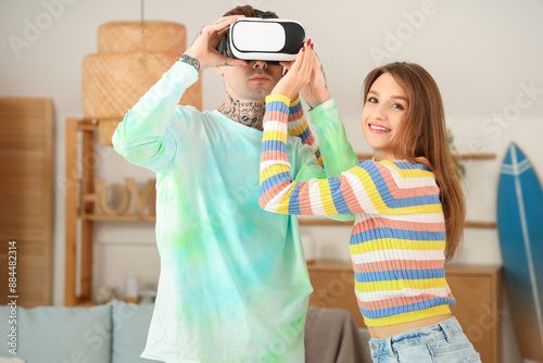 Young woman and her boyfrie...