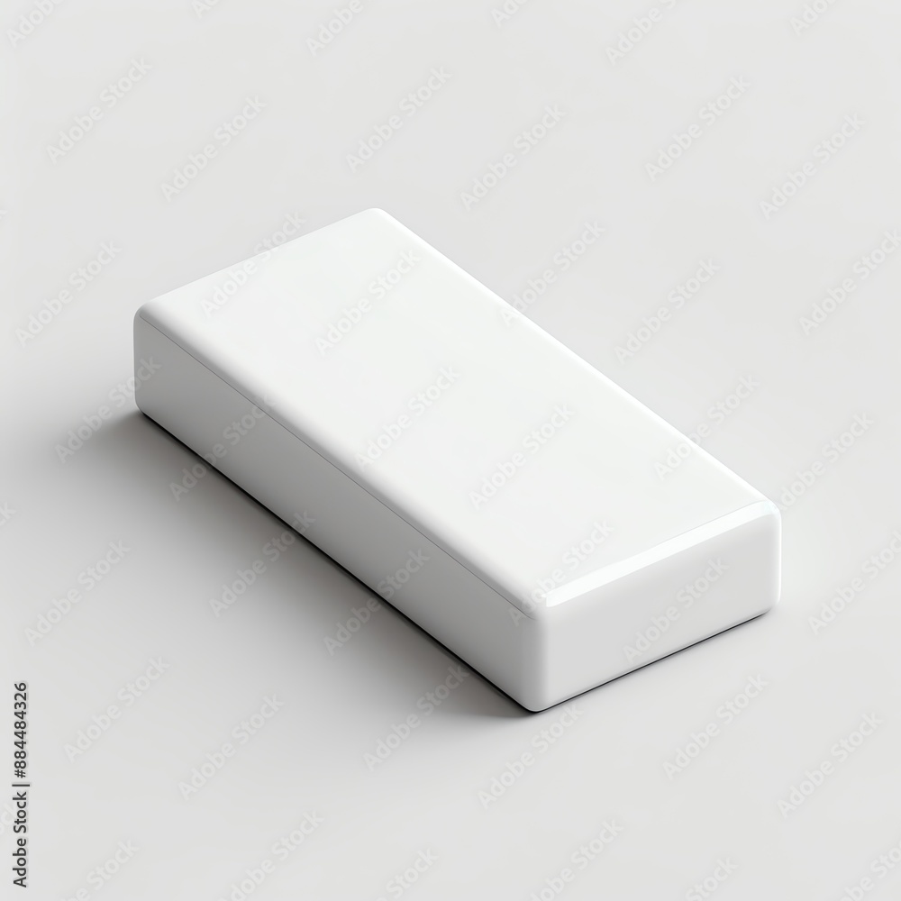 Minimalistic white rectangular object with smooth surface, isolated against a plain background, suitable for various design purposes. Minimalistic white rectangular object with smooth surface, isolated against a plain background, suitable for various design purposes.