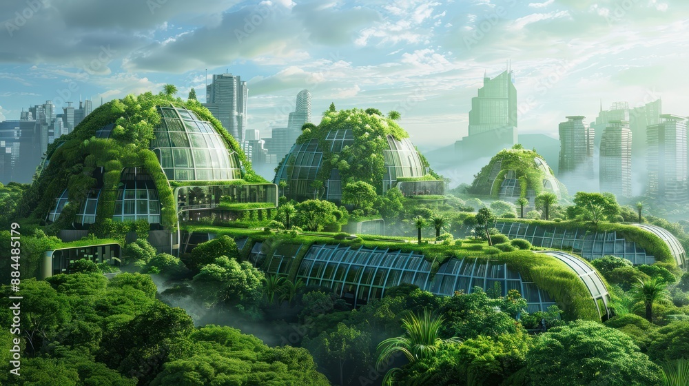 Fototapeta premium Green Technology and Sustainability conceptual