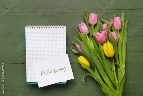 Greeting card with text HEL...