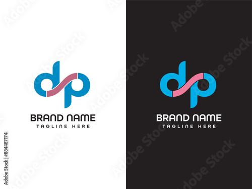 DP Letter Logo Design Template 