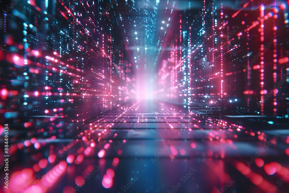 Obraz premium Futuristic Abstract Digital Technology Background