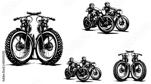 illustration of racing bicycle
