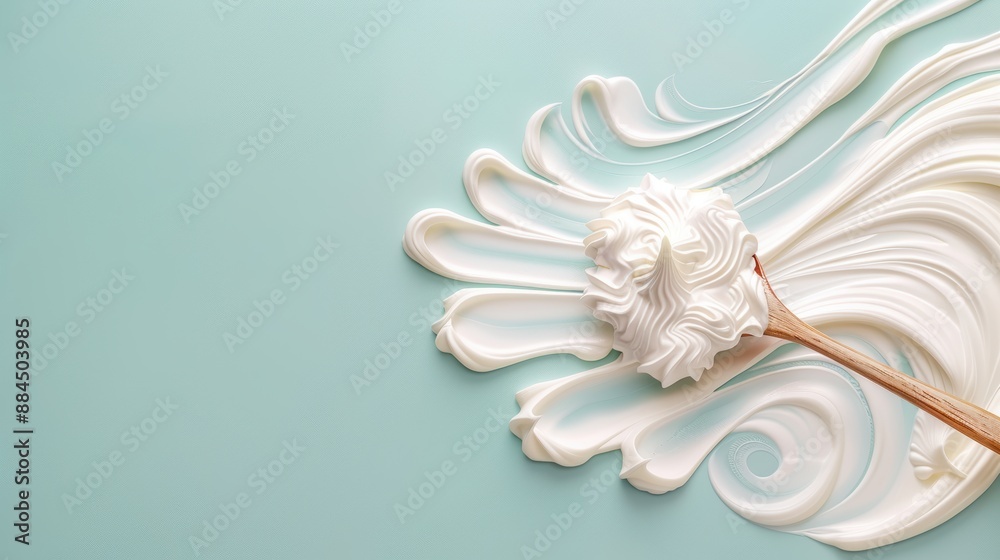 Artistic representation of cream in cooking, showcasing its versatility and creamy richness