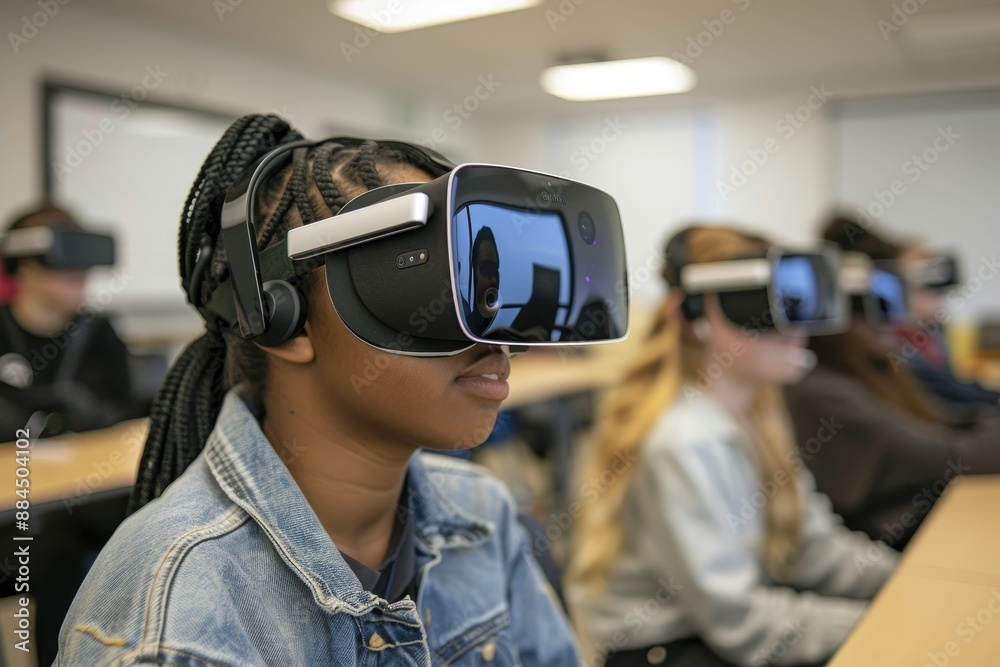 Collaborative Exploration of Emerging Tech: Students Engaging with VR Headsets in Classroom Setting Collaborative Exploration of Emerging Tech: Students Engaging with VR Headsets in Classroom Setting