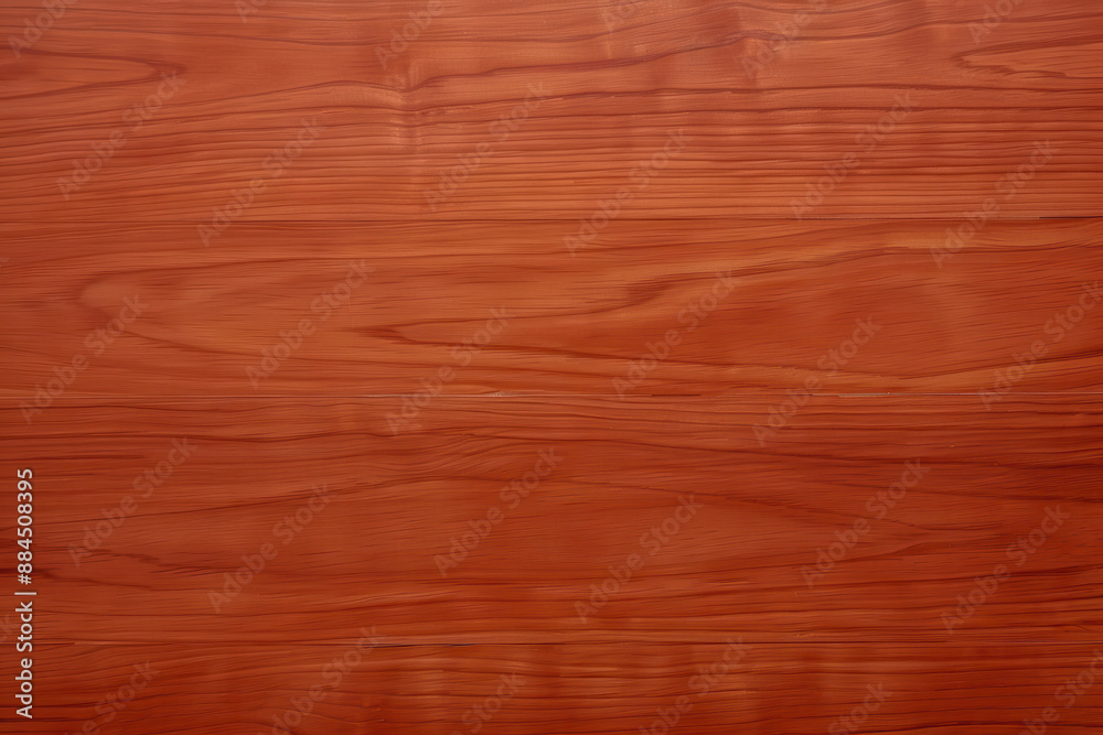 Obraz premium Cherry wood grain backgrounds showcase a smooth, fine texture with a warm reddish-brown hue, characterized by unique, wavy grain patterns and occasional dark streaks that add depth and visual interest