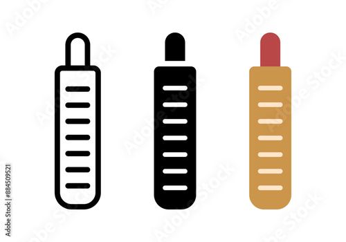 French hot dog icon. Hotdog vector illustration. American fast food eatery concept. Grilled bun with sausage symbol.
