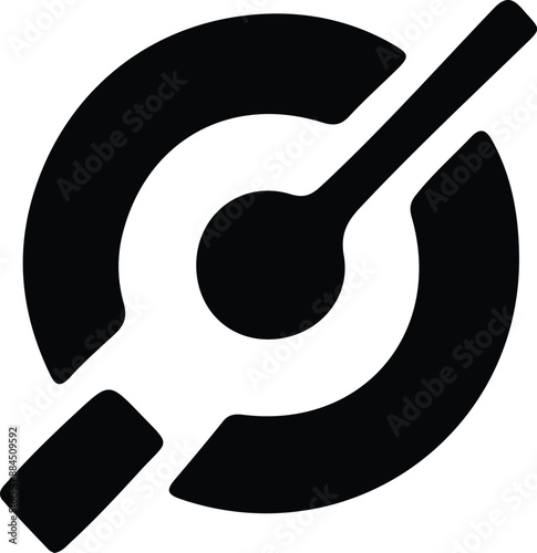 Print Set of musical elements,illustration vector black isolated musical and icons