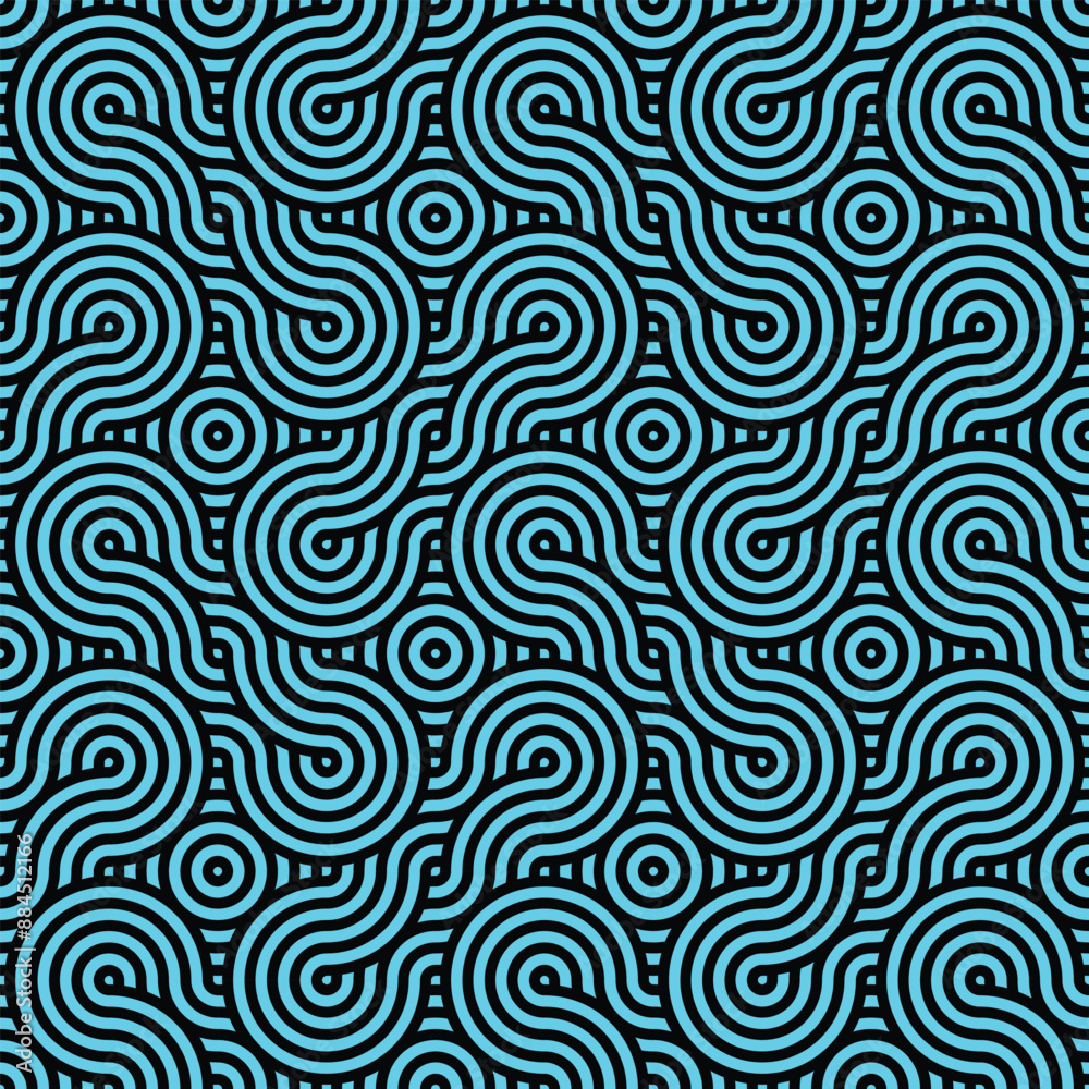 Geometric Spiral Pattern For Cover Design 