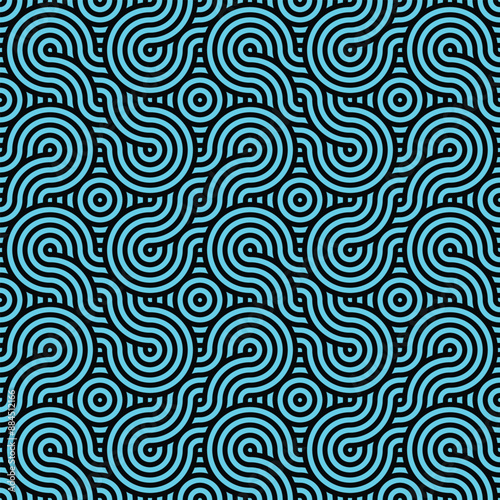 Geometric Spiral Pattern For Cover Design 