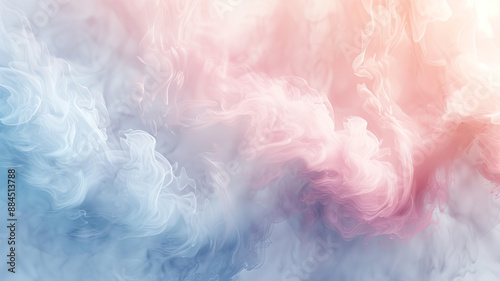 A Background of Soft Abstract Cloud-like Forms in Pastel Colors