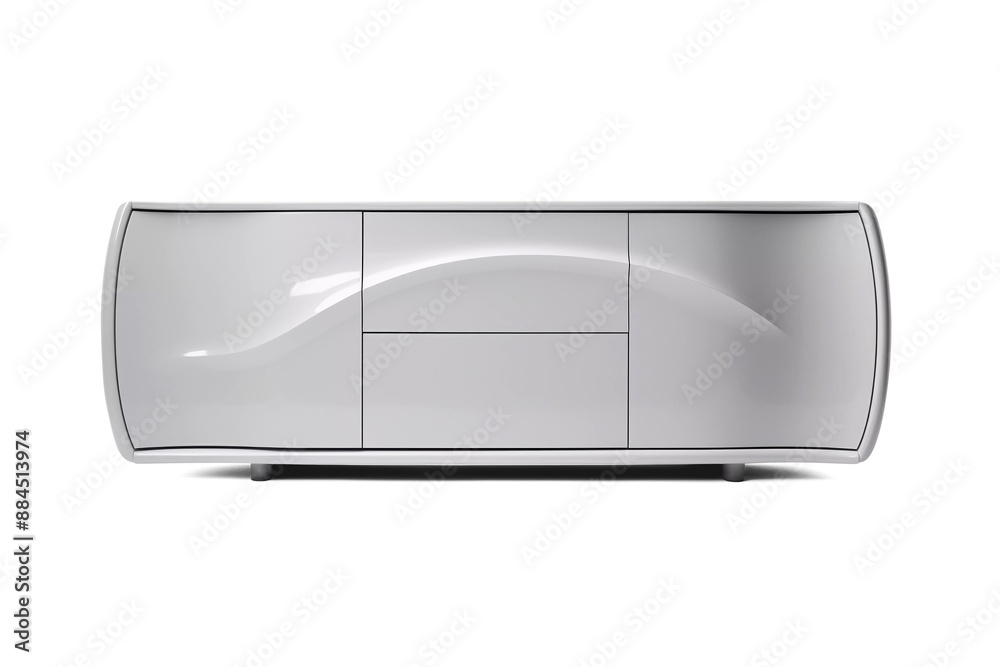 Modern sideboard. Front view of minimalist console table on transparent background. PNG. Modern sideboard. Front view of minimalist console table on transparent background. PNG.