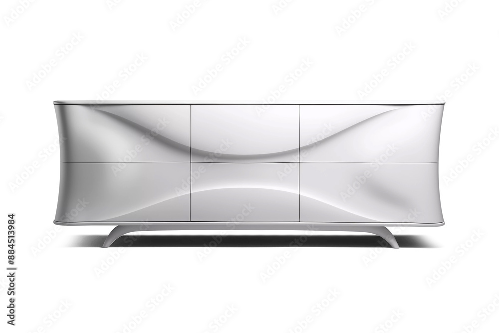 Designer sideboard. Front view of practical storage unit on transparent background. PNG. Designer sideboard. Front view of practical storage unit on transparent background. PNG.