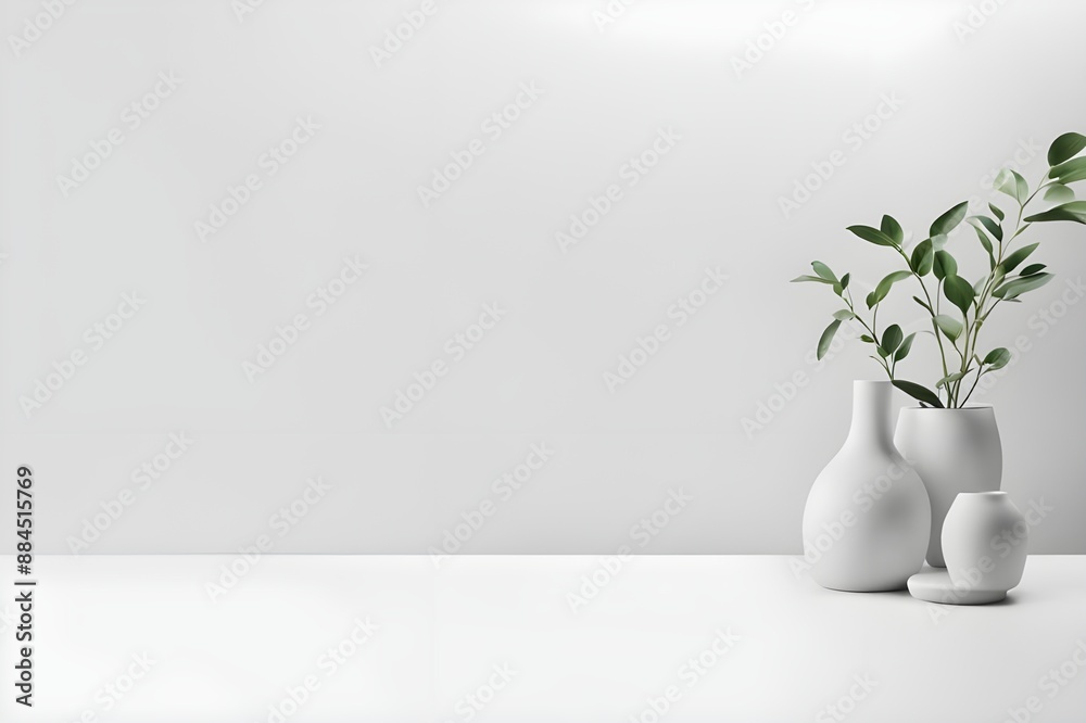 White background and copy space White background and copy space