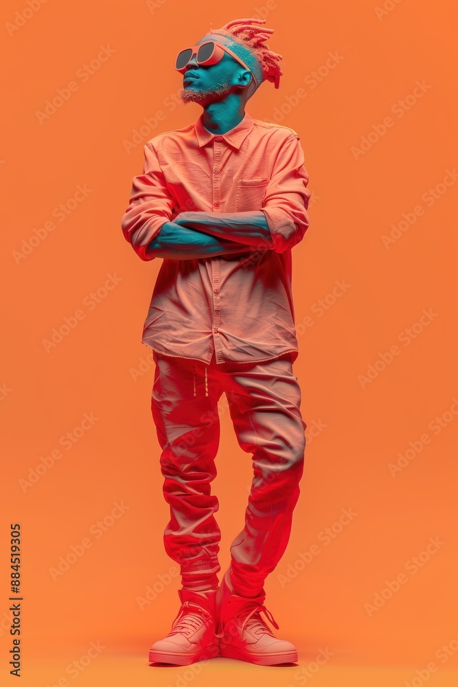A Digital Sculptor's Dream in Vivid Hues A Digital Sculptor's Dream in Vivid Hues