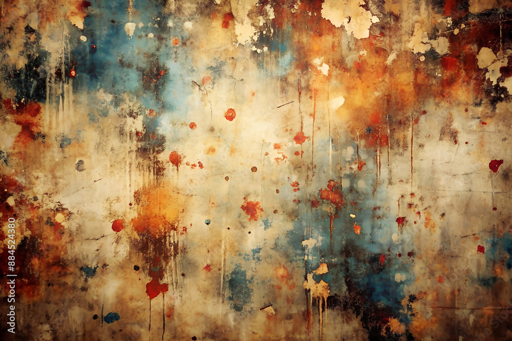 Obraz premium Edgy abstract background with grunge textures and distressed patterns.