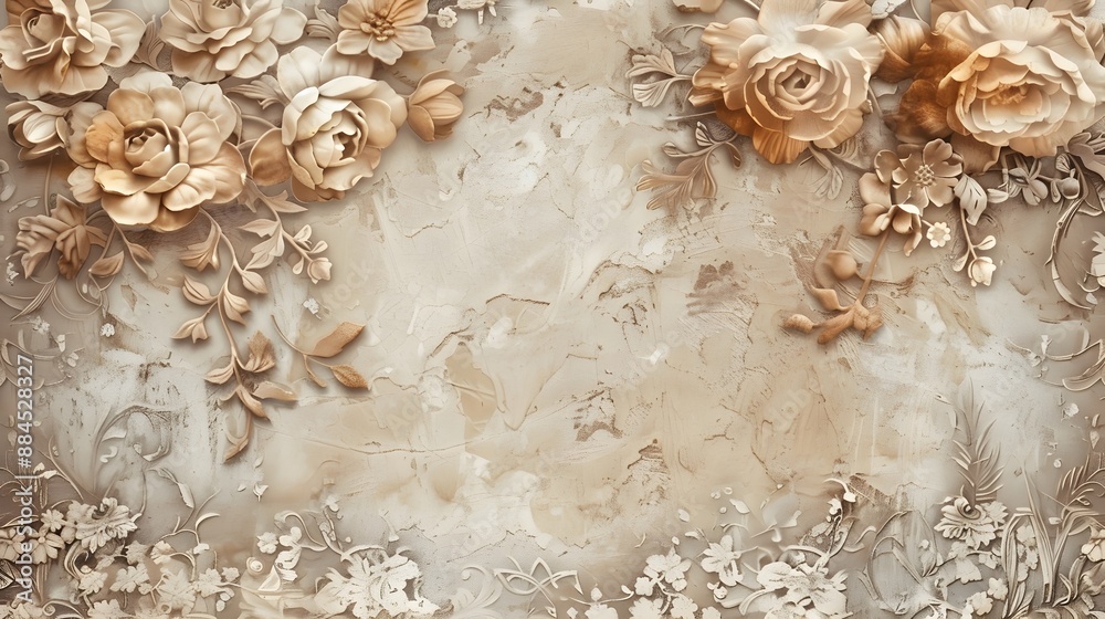 Beige tone fine lace texture with seamless beautiful vintage floral and flower abstract pattern background. Beige tone fine lace texture with seamless beautiful vintage floral and flower abstract pattern background.