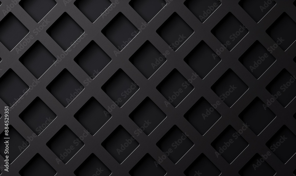 A dark background featuring a metal grid pattern with a sleek and modern design.