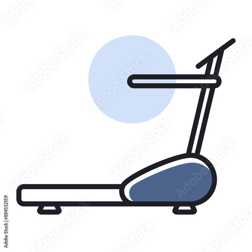 Fitness exercise treadmill for walking and running