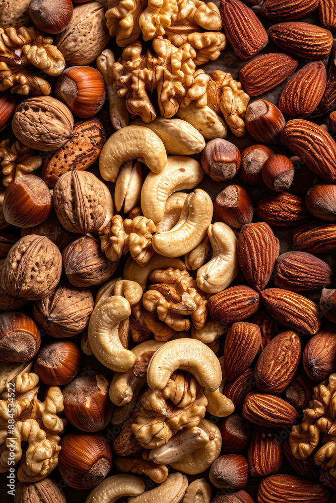 Variety of nuts, Assortment of nut textures. Delicious background for grocery. Variety of nuts, Assortment of nut textures. Delicious background for grocery.
