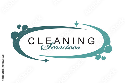 cleaning service design isolated on white background