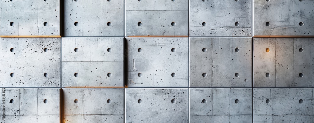 Modern concrete wall forming a textured background with backlight Modern concrete wall forming a textured background with backlight