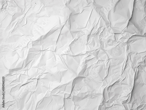 White Paper Texture background. Crumpled white paper abstract shape background with space paper for text photo